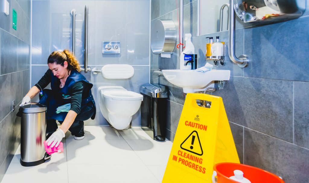 bathroom cleaning